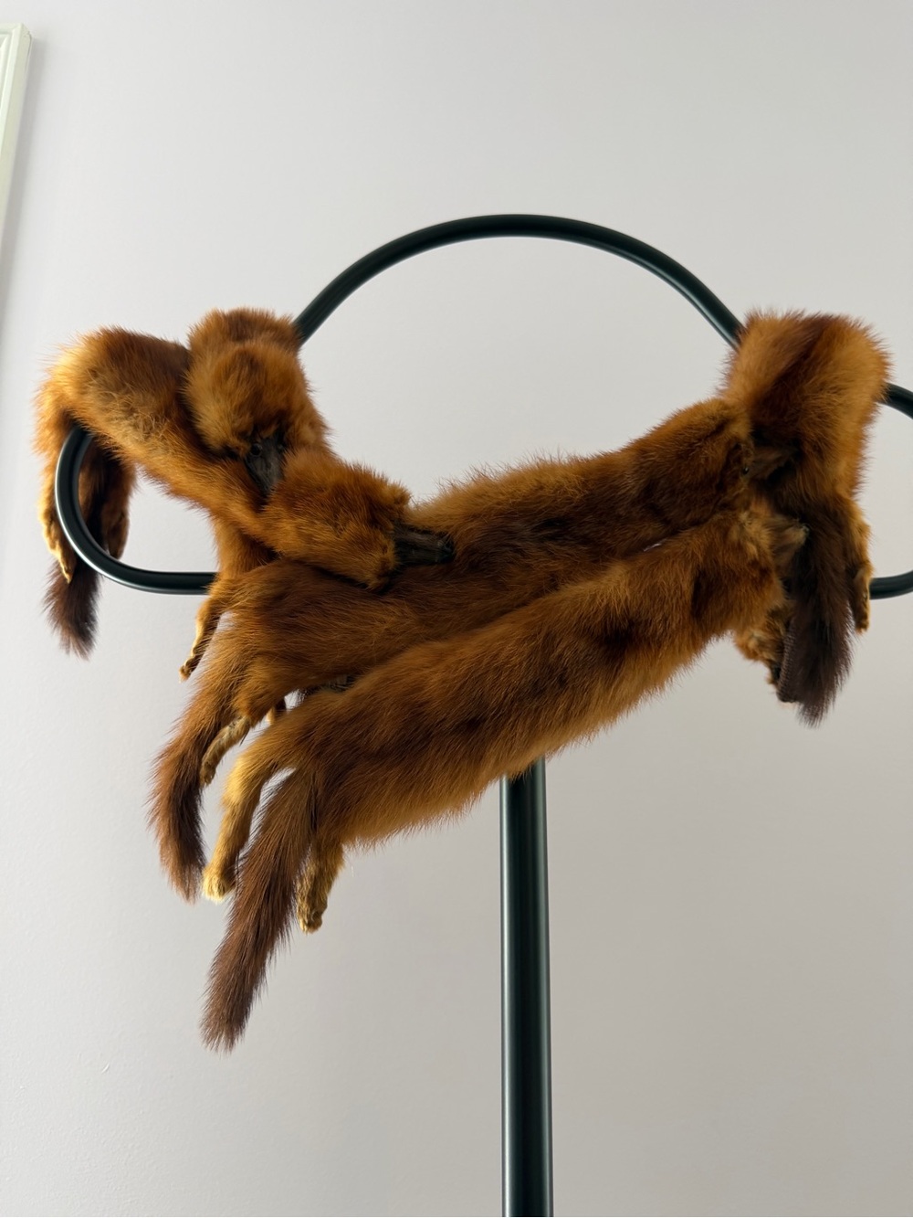 Luxurious Brown Fur Wrap Scarf for Women